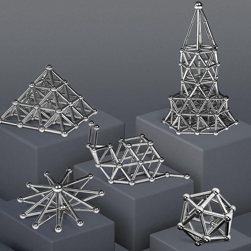 Magnetisches Konstruktionsspielzeug – Bausteine und Kugeln – Für Kreatives Bauen