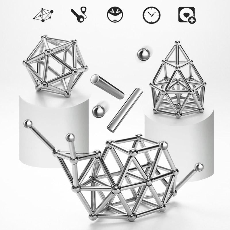 Magnetisches Konstruktionsspielzeug – Bausteine und Kugeln – Für Kreatives Bauen