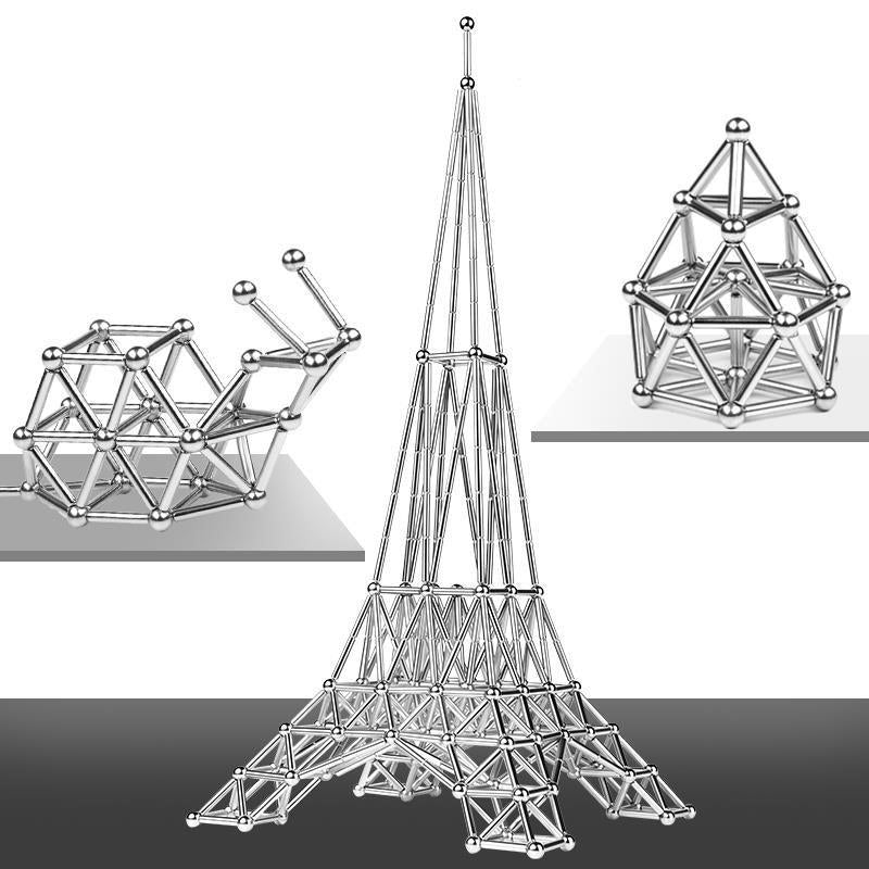 Magnetisches Konstruktionsspielzeug – Bausteine und Kugeln – Für Kreatives Bauen
