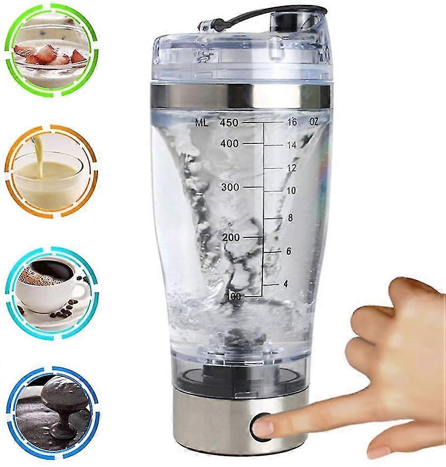 Protein Shaker – Mit Rührmechanismus – Für Smoothies und Proteinshakes – 450 ml