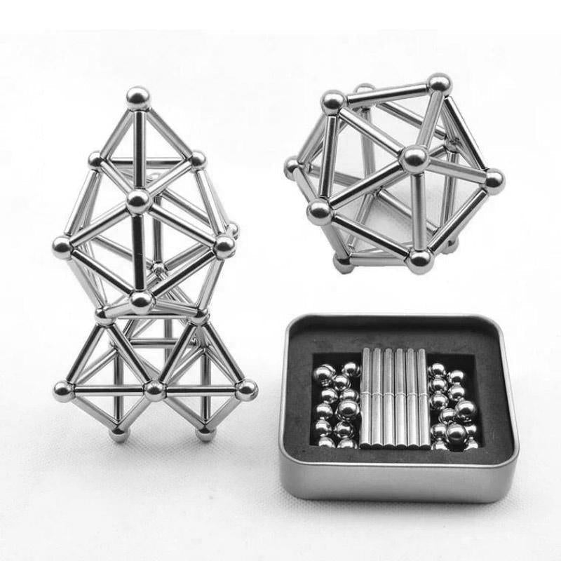 Magnetisches Konstruktionsspielzeug – Bausteine und Kugeln – Für Kreatives Bauen