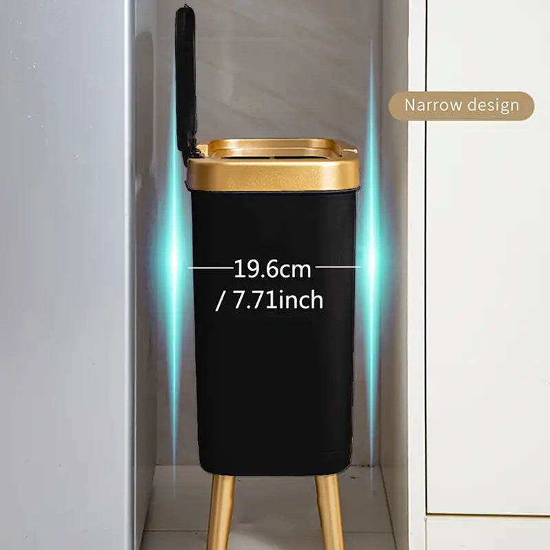 Abfalleimer 15L Flip-Deckel Geruchsverschluss Küche Bad modernes Design