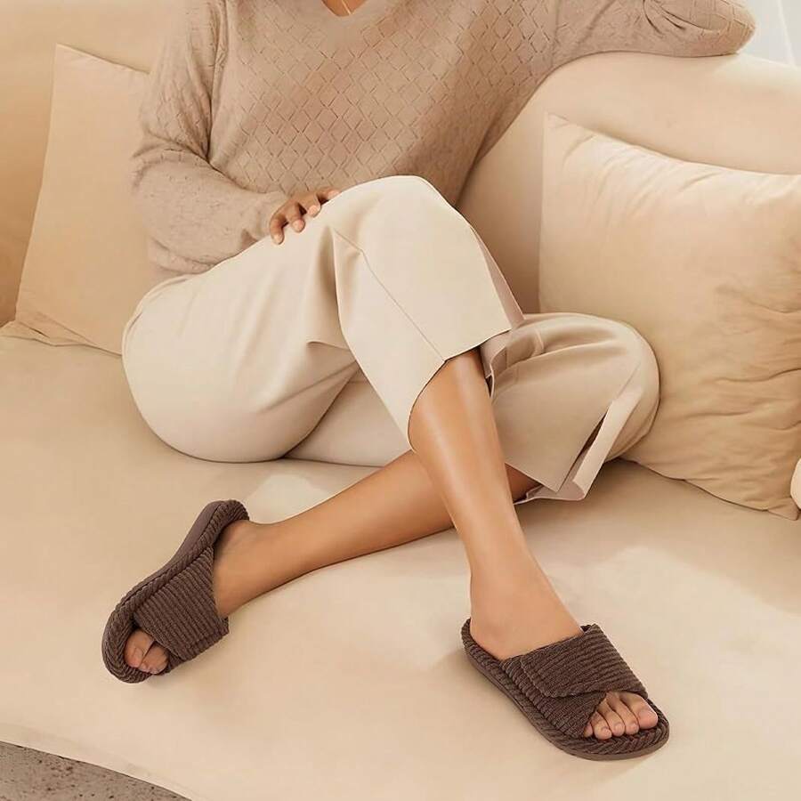 Luvikar CozyStep – Orthopedische huisschoen met ondersteuning