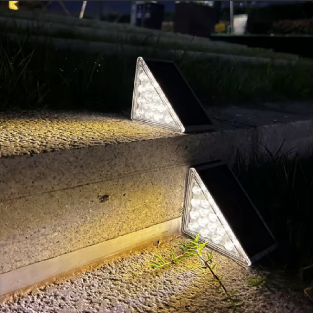 Solar Stufenleuchte Außen - LED - IP65 - Warmweiß - Wegeleuchte