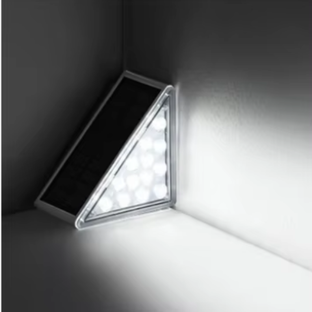 Solar Stufenleuchte Außen - LED - IP65 - Warmweiß - Wegeleuchte