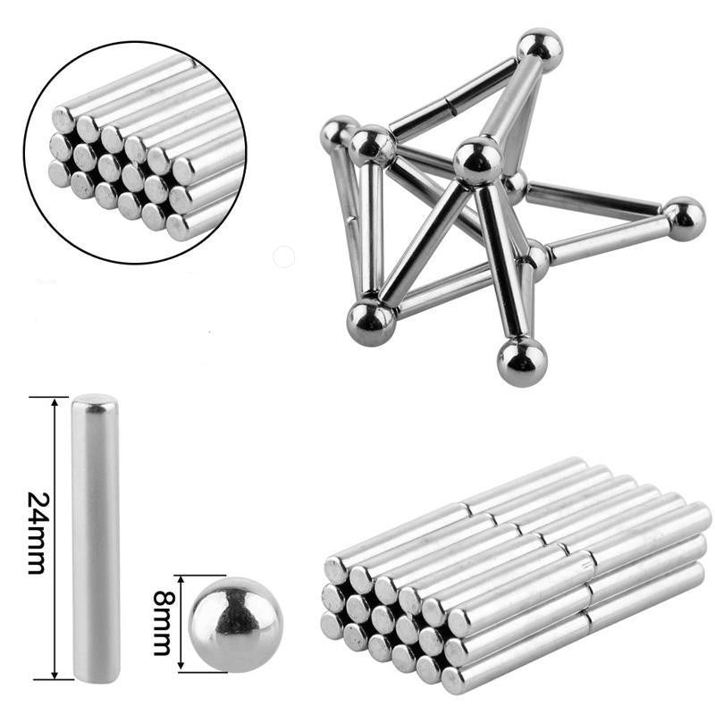 Magnetisches Konstruktionsspielzeug – Bausteine und Kugeln – Für Kreatives Bauen