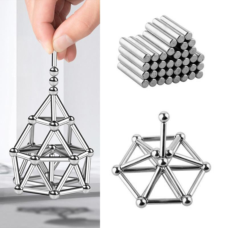Magnetisches Konstruktionsspielzeug – Bausteine und Kugeln – Für Kreatives Bauen