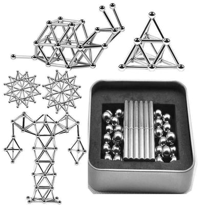 Magnetisches Konstruktionsspielzeug – Bausteine und Kugeln – Für Kreatives Bauen