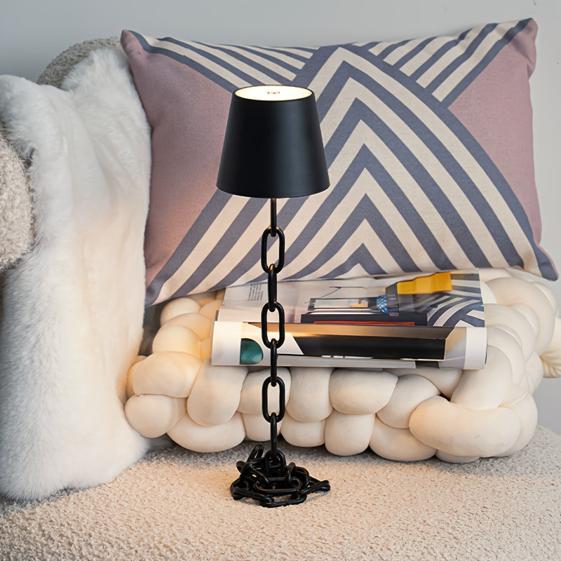 Tischlampe Akku – Ketten Design – Touch LED Tischlampe Modern