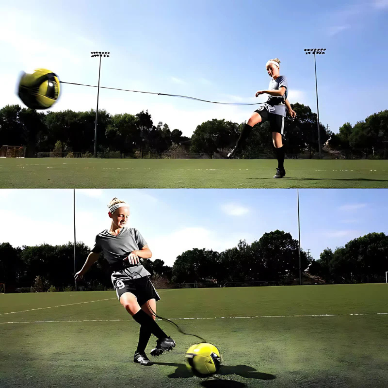 SoloKick Pro | Fußballtraining zuhause für Bessere Ballkontrolle und Mehr Ballgefühl