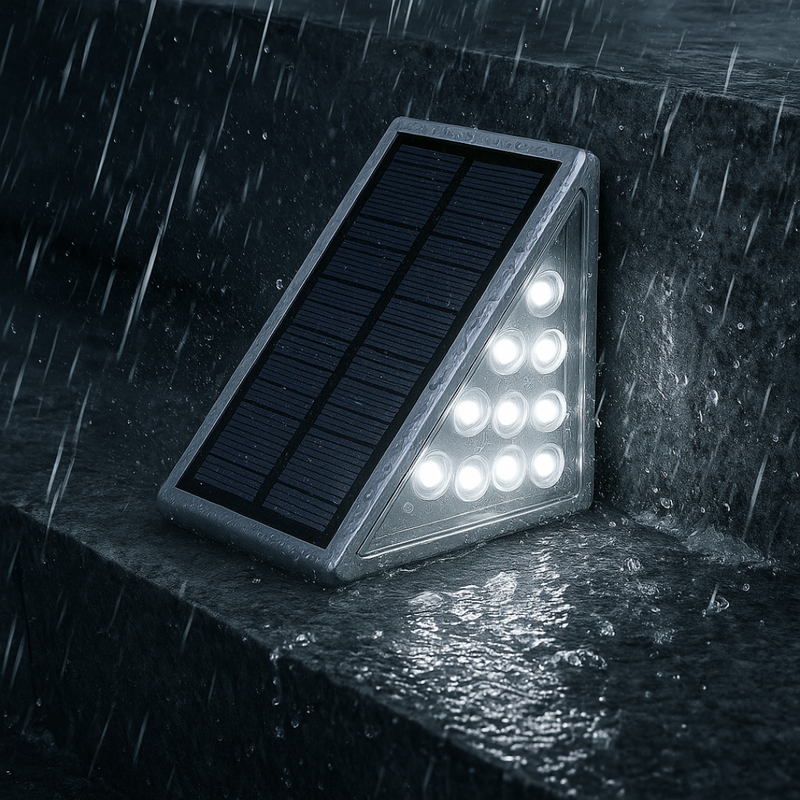 Solar Stufenleuchte Außen - LED - IP65 - Warmweiß - Wegeleuchte