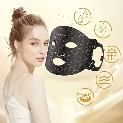 LED Beauty Maske – Mit Lichttherapie – Für Hautpflege und Anti-Aging