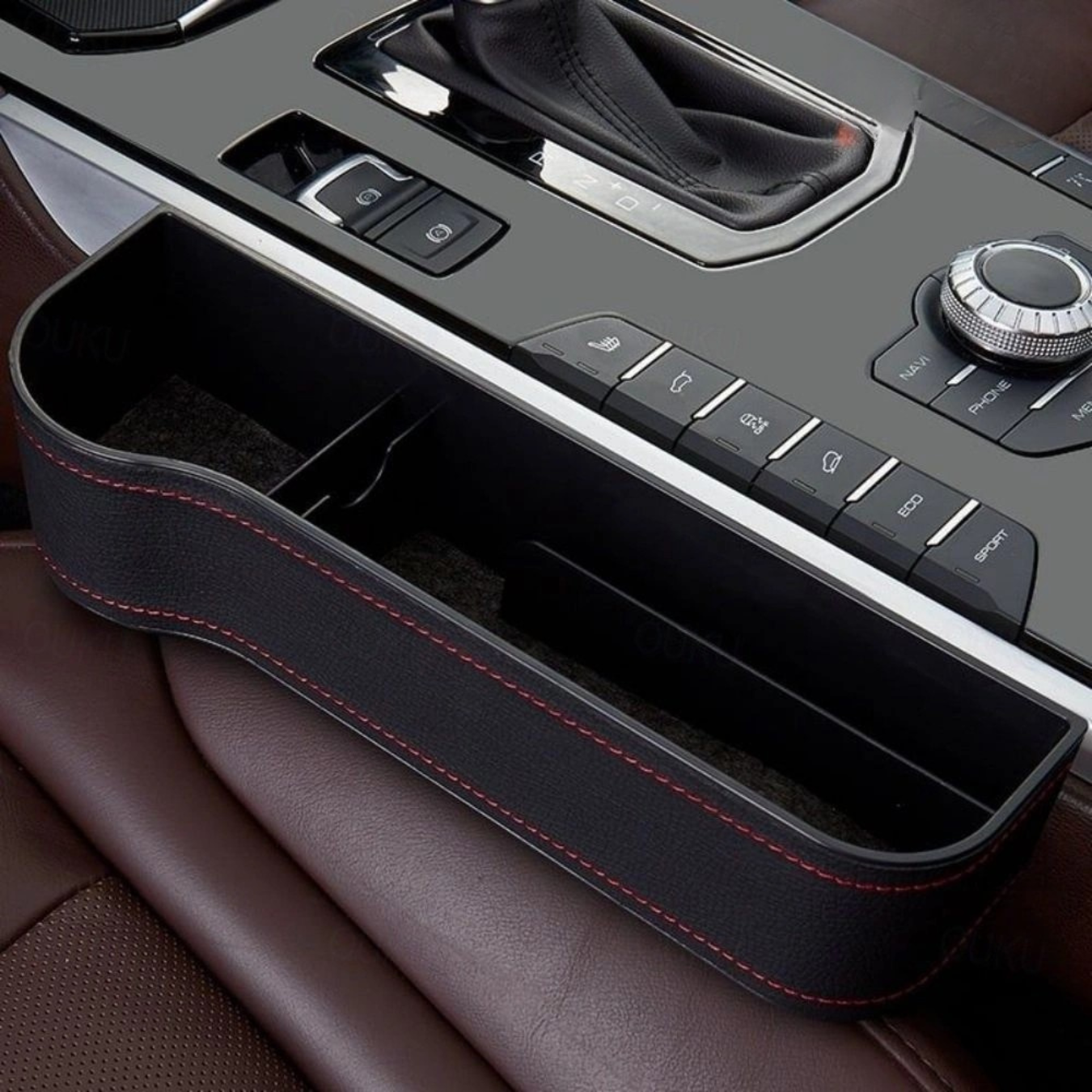 Leder Auto Organizer Sitzablage | Multifunktionaler Aufbewahrung im Auto