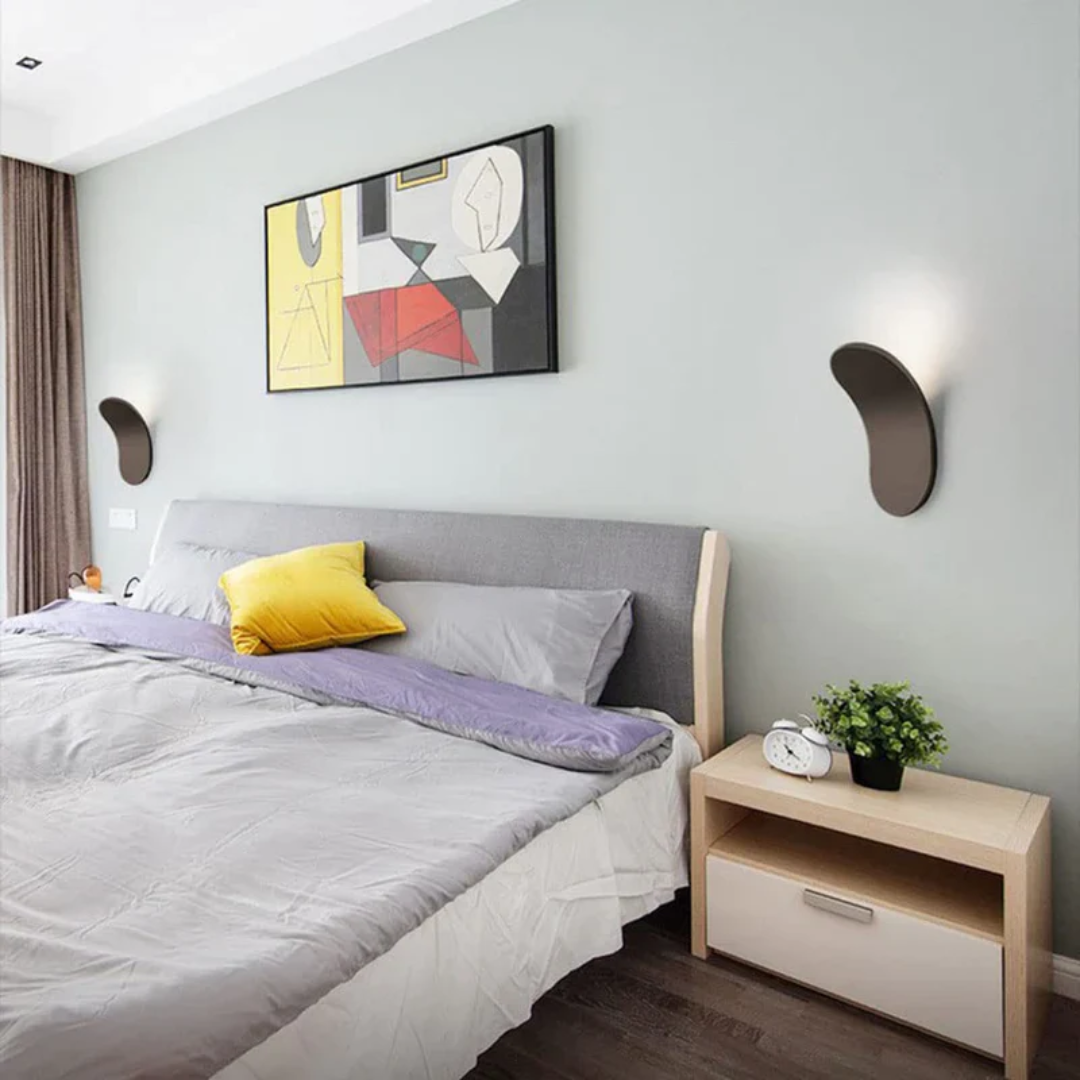 Wandlampe Holz LED – Minimalistische Nordische Wandleuchte – Für Wohnräume