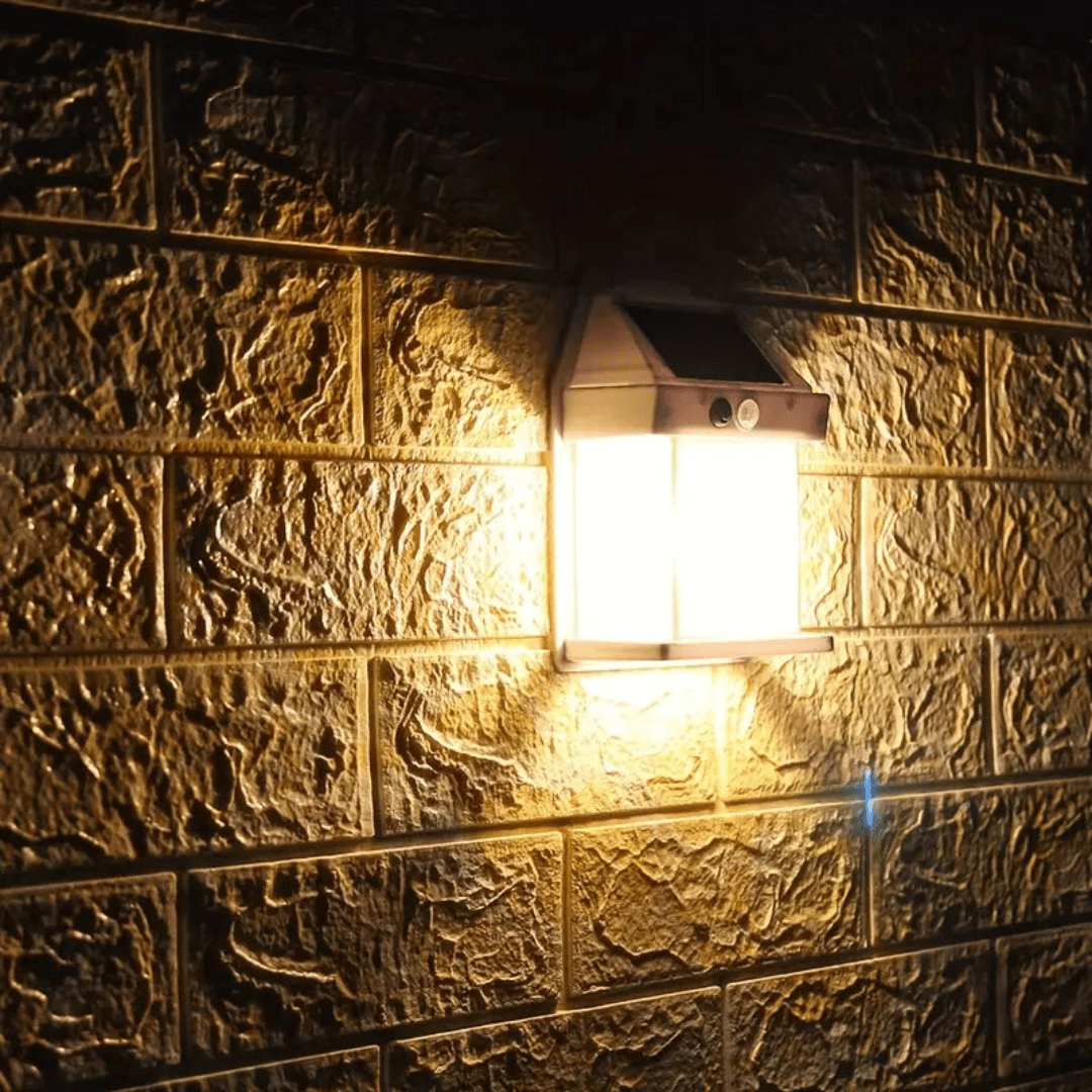 Solar Wandleuchte Außen - LED - Bewegungsmelder - 1000 Lumen - IP65