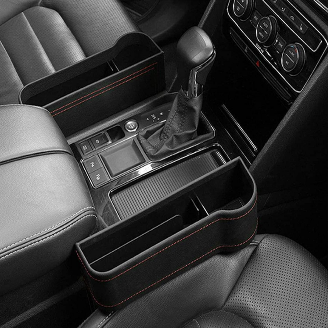 Leder Auto Organizer Sitzablage | Multifunktionaler Aufbewahrung im Auto