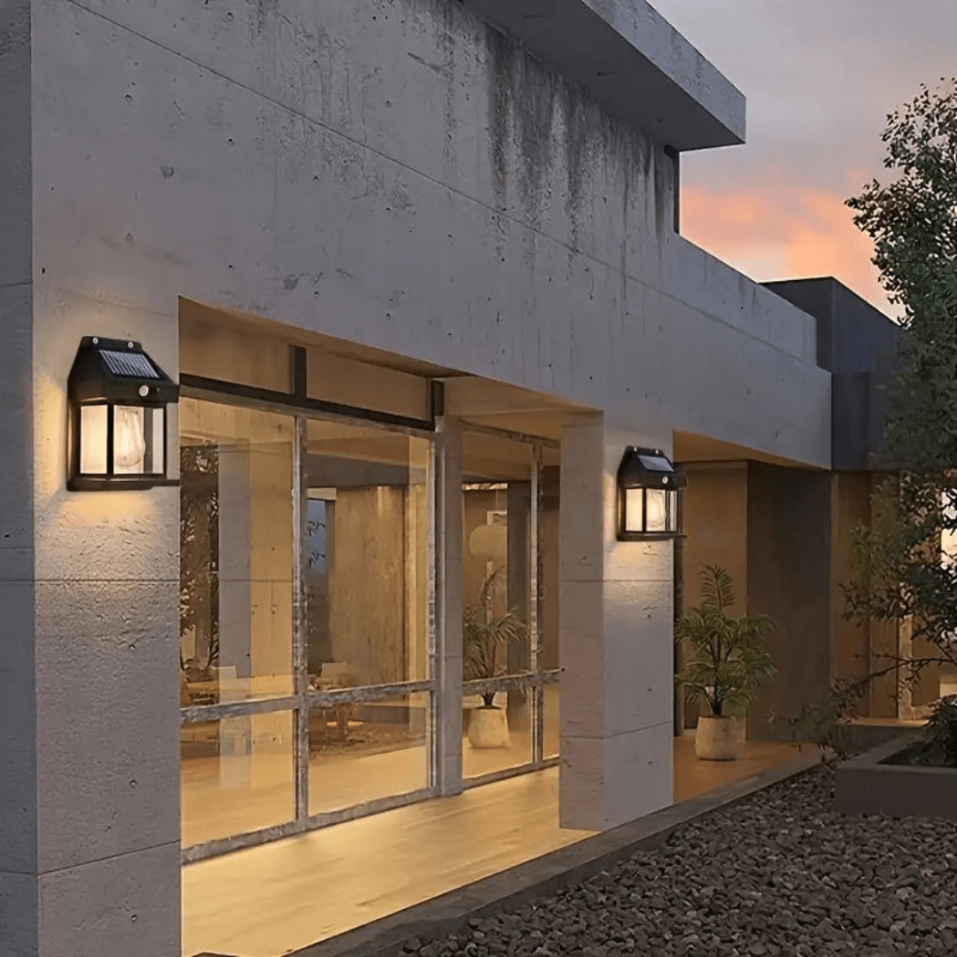 Solar Wandleuchte Außen - LED - Bewegungsmelder - 1000 Lumen - IP65