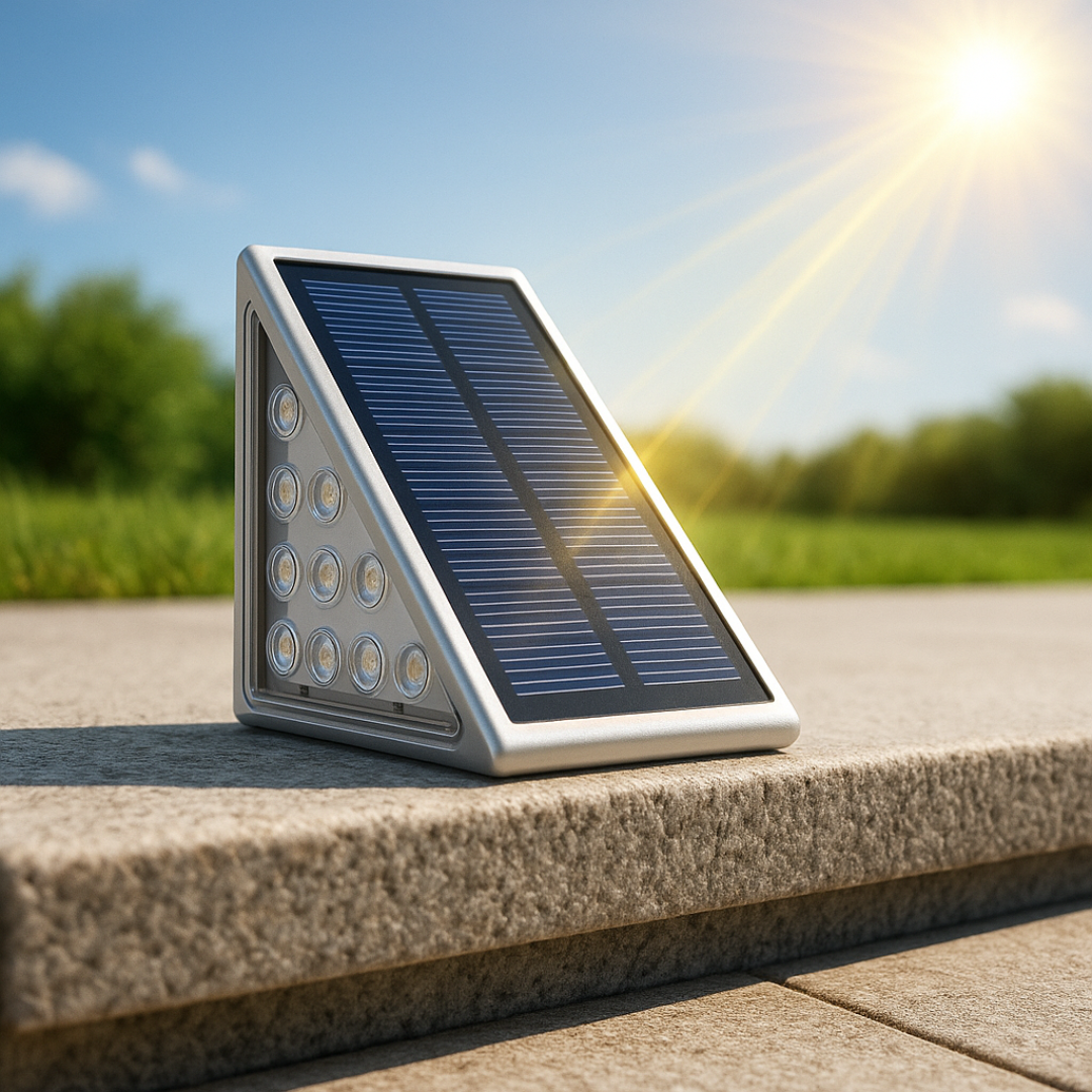 Solar Stufenleuchte Außen - LED - IP65 - Warmweiß - Wegeleuchte