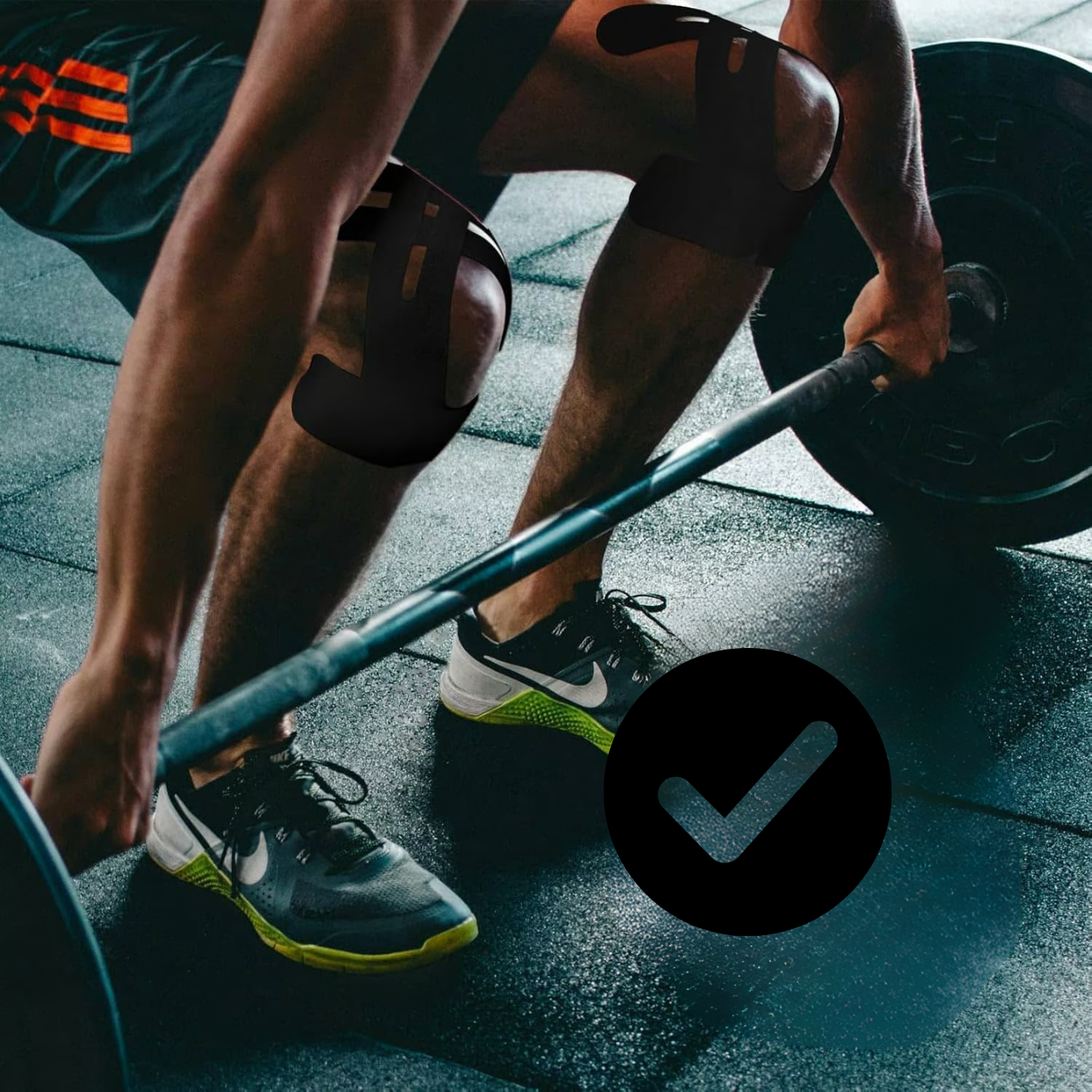 AktivKine Kniestütze | Kinesiology Tape mit Extra Starker Support