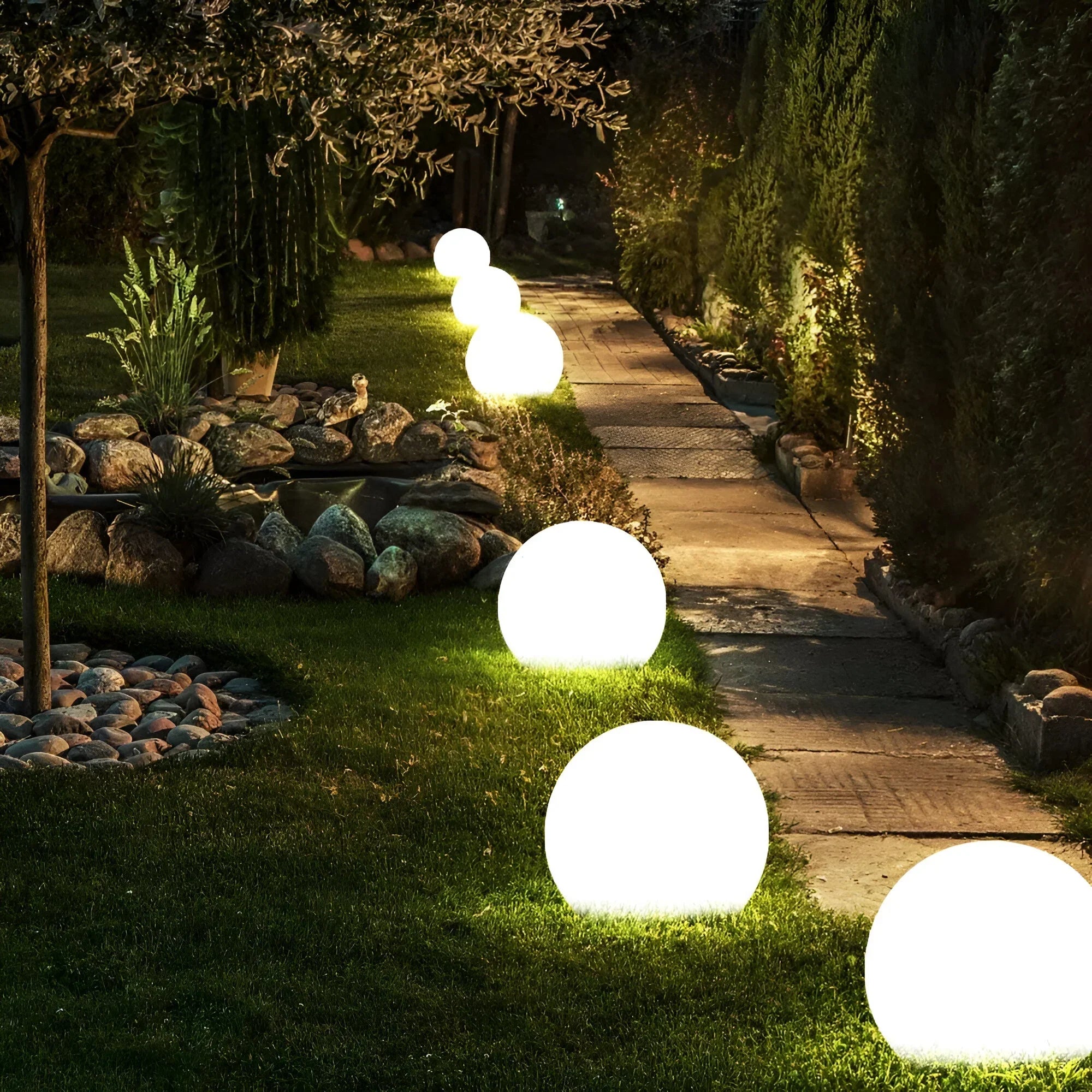 Gartenleuchten – Kugel Design – Wasserdicht – Für den Außenbereich
