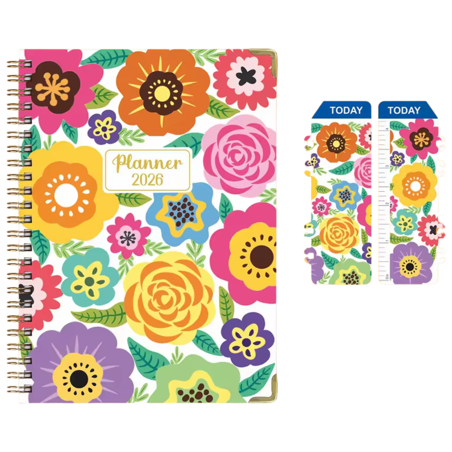 2026 Wochenplaner – Mit Blumenmuster – Für Planung und Organisation