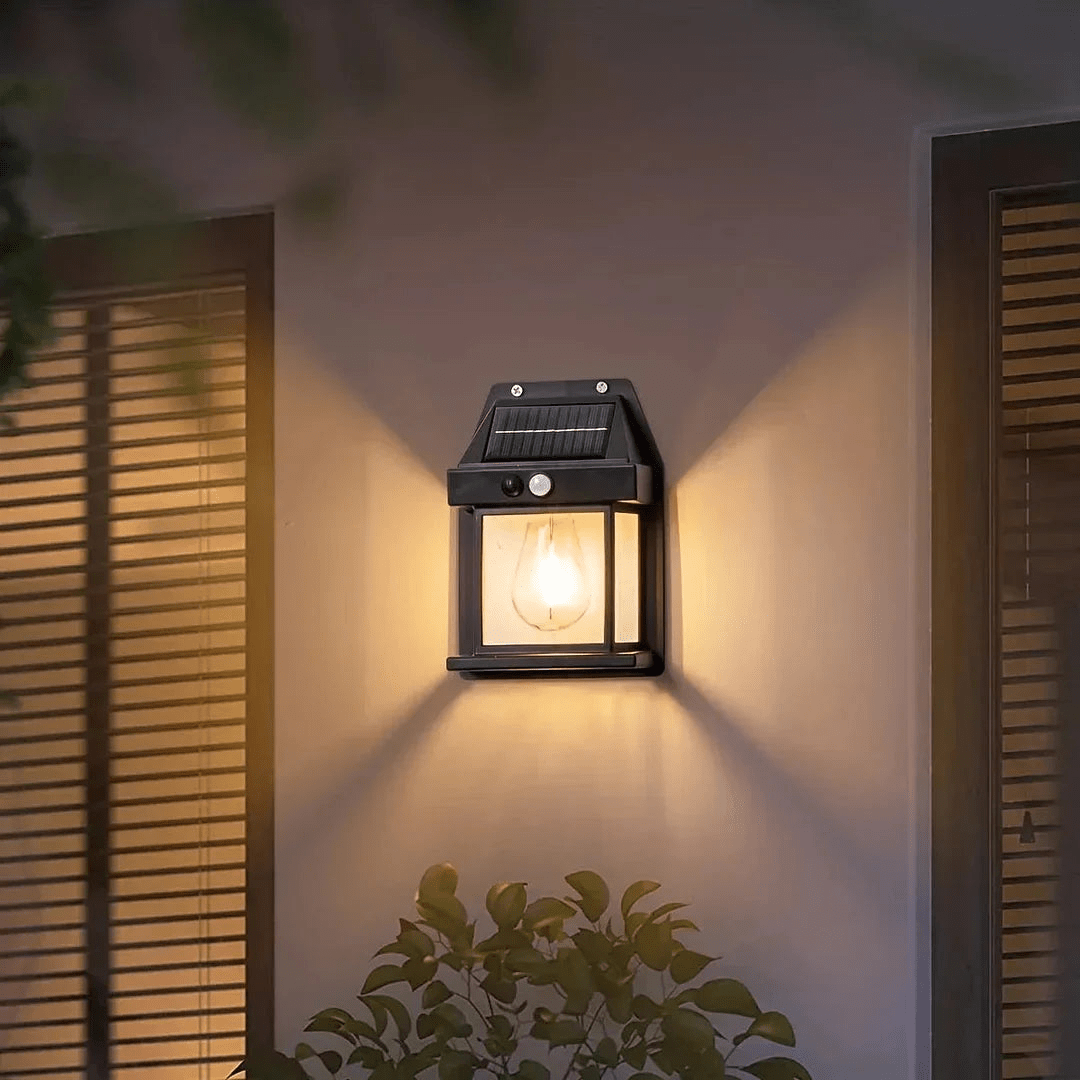 Solar Wandleuchte Außen - LED - Bewegungsmelder - 1000 Lumen - IP65