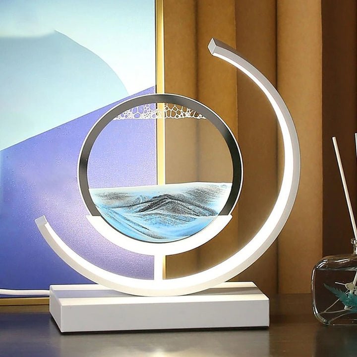 LED-tafellamp zandkunst – Bewegende zandkunst – Voor woonkamers