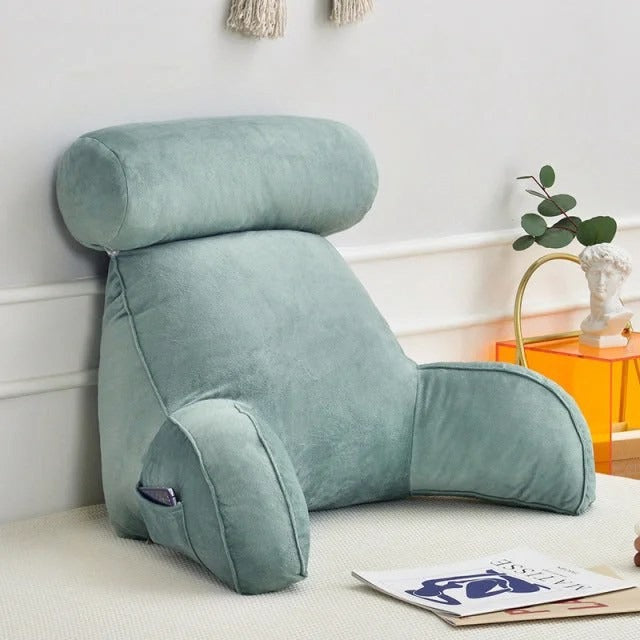Kissen mit Rückenlehne – Ergonomisch – Mit Kopfstütze – Für Bett und Sofa