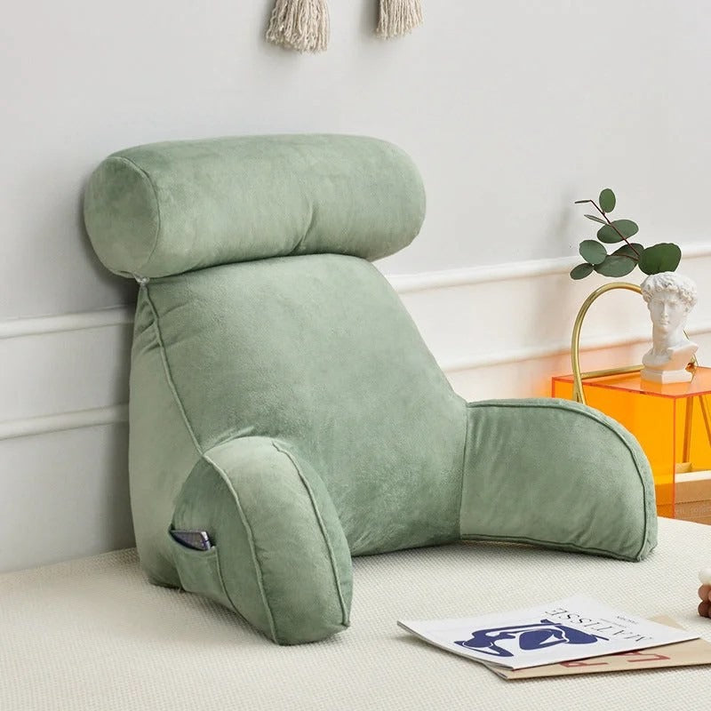 Kissen mit Rückenlehne – Ergonomisch – Mit Kopfstütze – Für Bett und Sofa