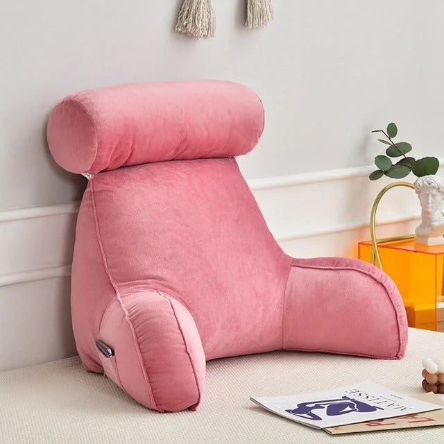 Kissen mit Rückenlehne – Ergonomisch – Mit Kopfstütze – Für Bett und Sofa