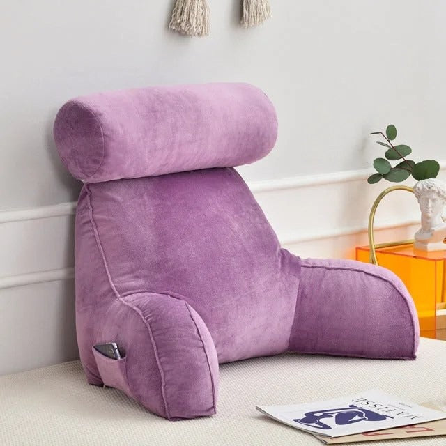 Kissen mit Rückenlehne – Ergonomisch – Mit Kopfstütze – Für Bett und Sofa