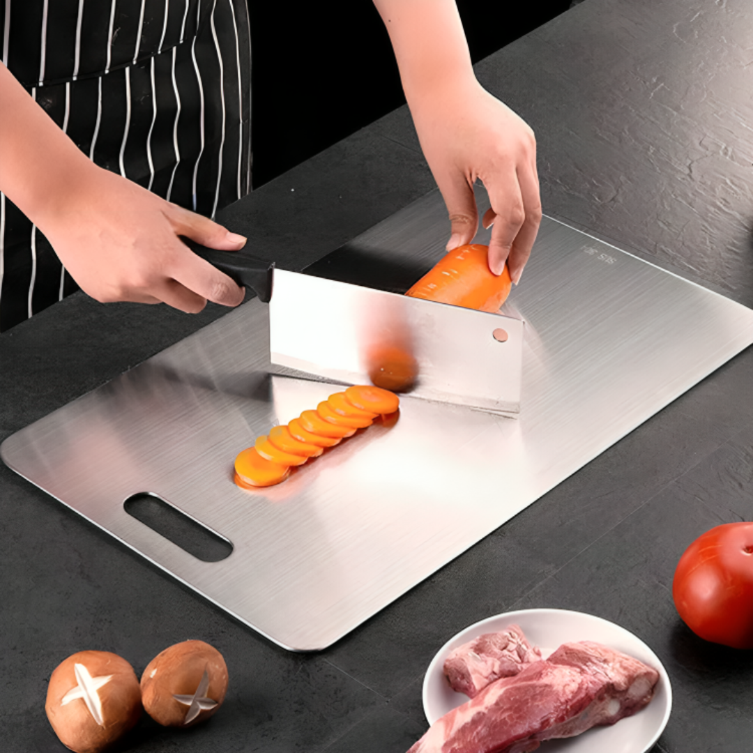 Hygienisches Schneidebrett aus Titan | Antibakteriell, Langlebig, Sichere und beste Option zum Kochen