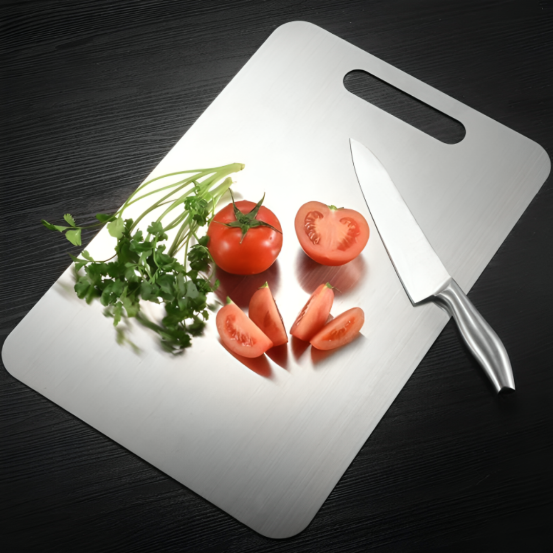Hygienisches Schneidebrett aus Titan | Antibakteriell, Langlebig, Sichere und beste Option zum Kochen