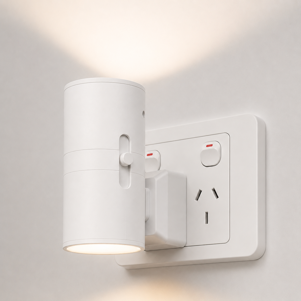 Nachtlicht Steckdose Automatisch – Dimmbar – Warmweiß LED Wandlicht