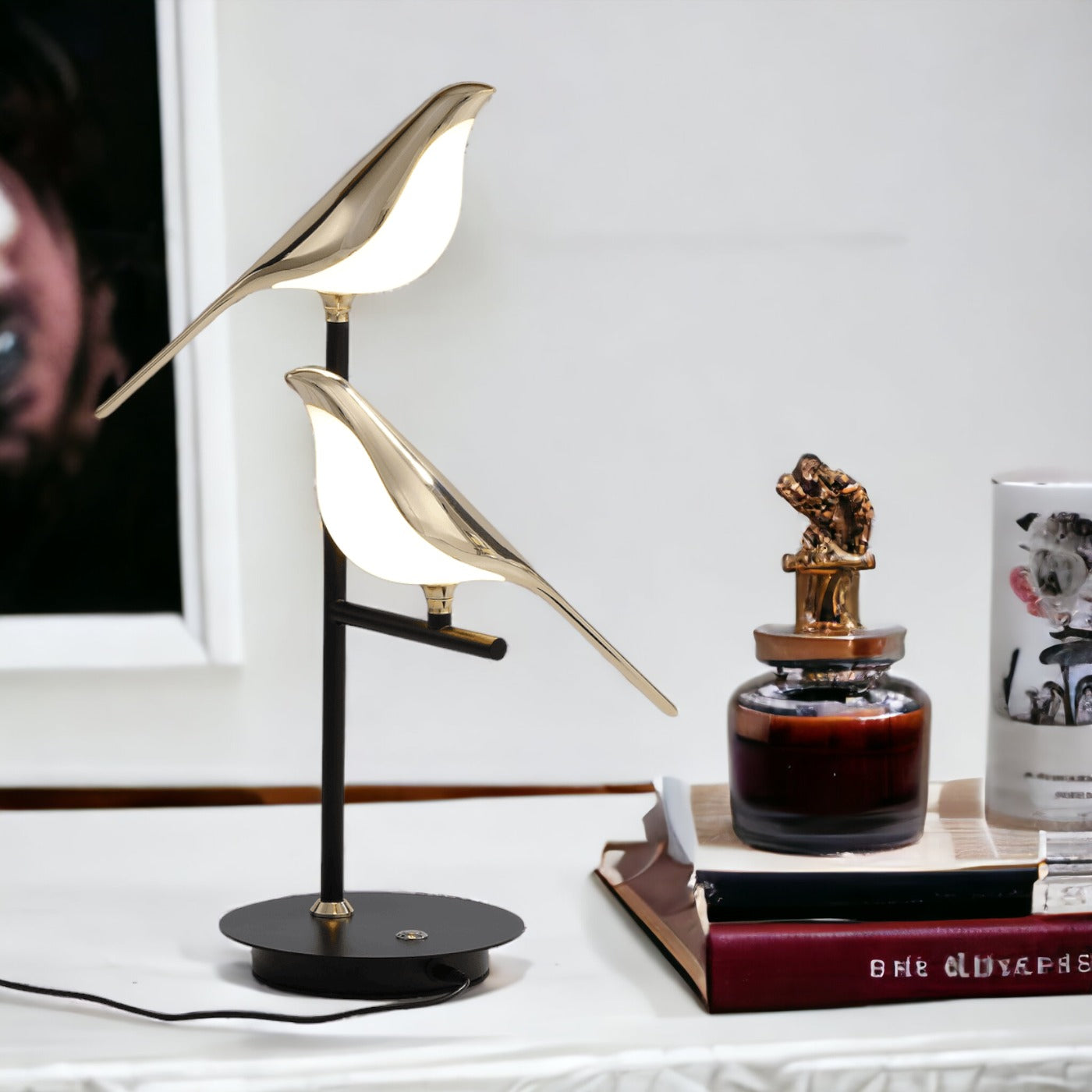 Tischlampe Vogel Design LED – Dekolampe – Für Wohnräume