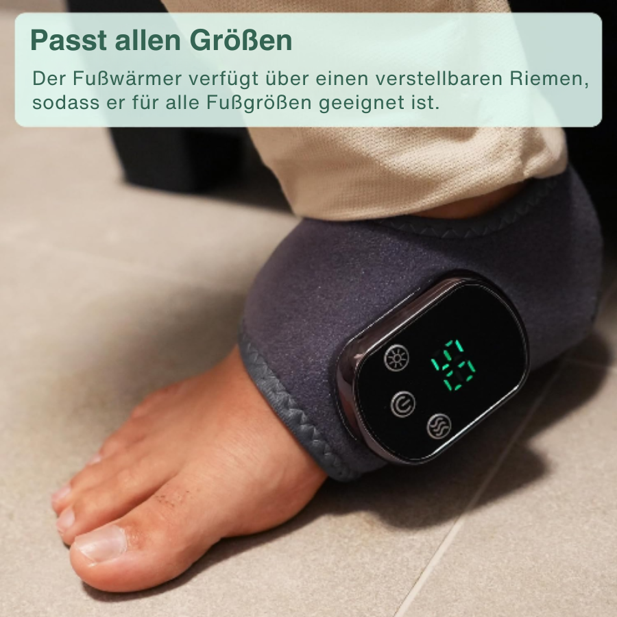 Fußmassager – 3-in-1 Wärme, Vibration & Kompression – Wiederaufladbar