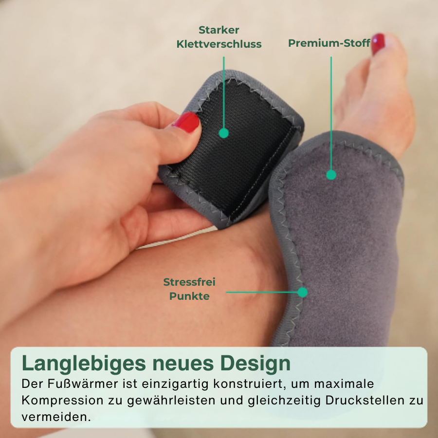 Fußmassager – 3-in-1 Wärme, Vibration & Kompression – Wiederaufladbar