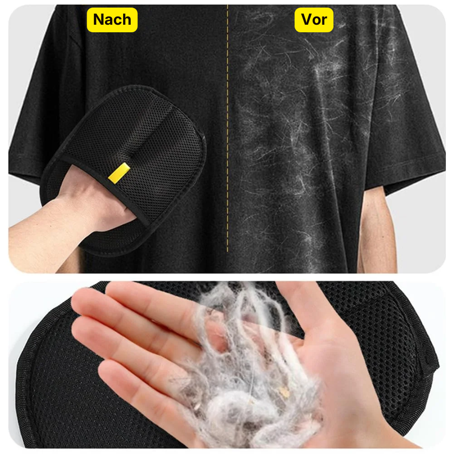 Entfernungs-Handschuh für Tierhaare und Fussel – Wiederverwendbar – für Sofas und Kleidung
