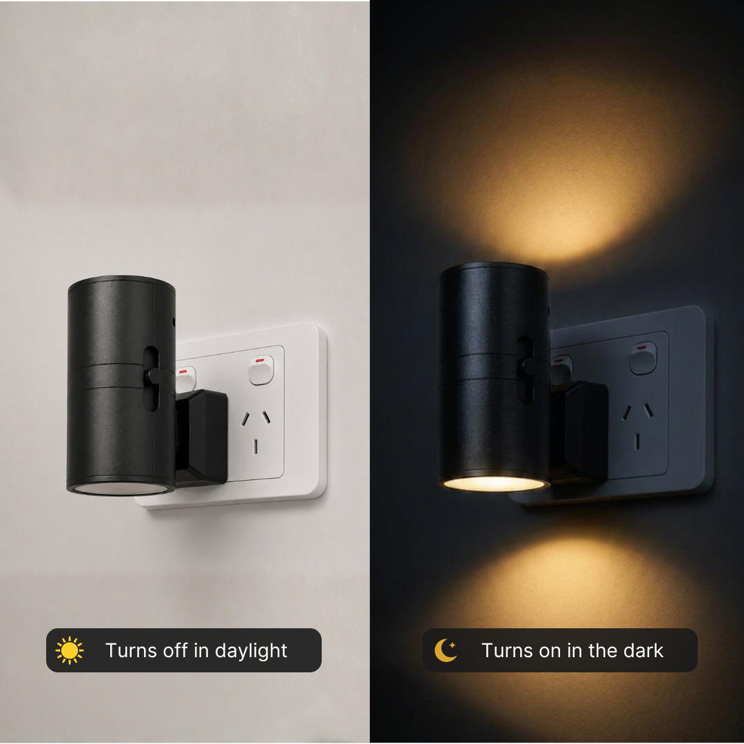 Nachtlicht Steckdose Automatisch – Dimmbar – Warmweiß LED Wandlicht