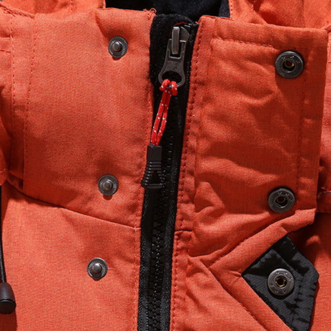 Wattierte Winterjacke – Mit Kapuze – Wasserdicht – Für Herren