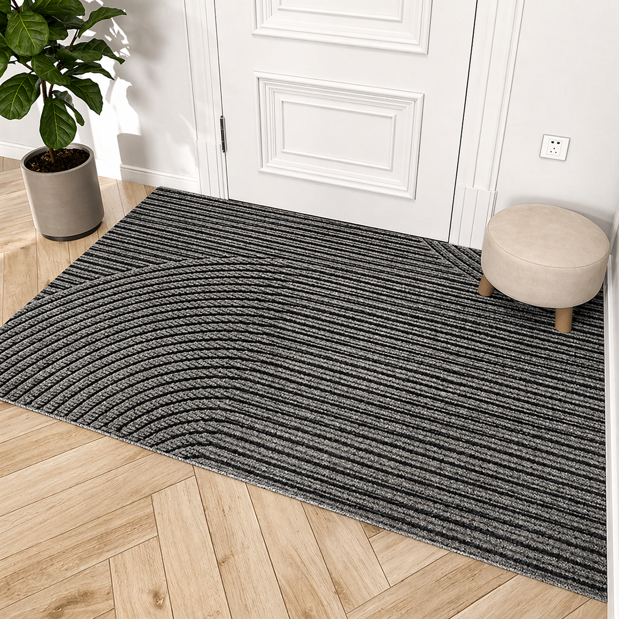 Deurmat – Gestructureerd oppervlak – Antislip ontwerp – Voor de entree