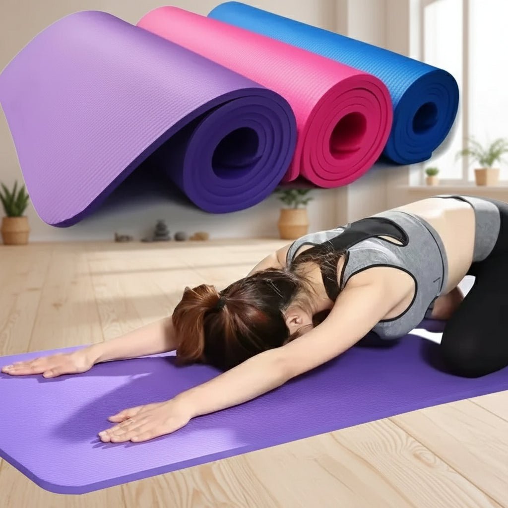 Yoga Matte – Rutschfest – Dicke Polsterung – Für Zuhause