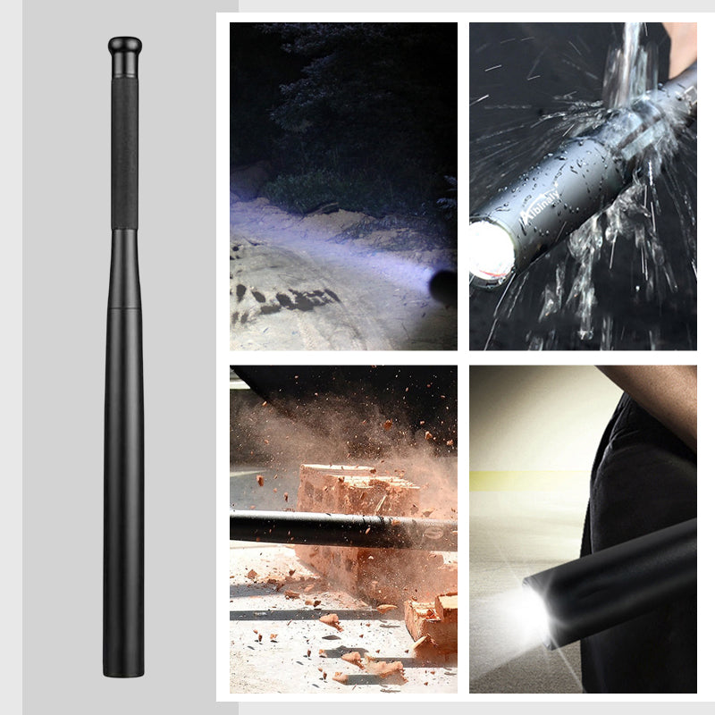 Aluminium Hammer – LED-Taschenlampe – rutschfester Griff – für Notfälle