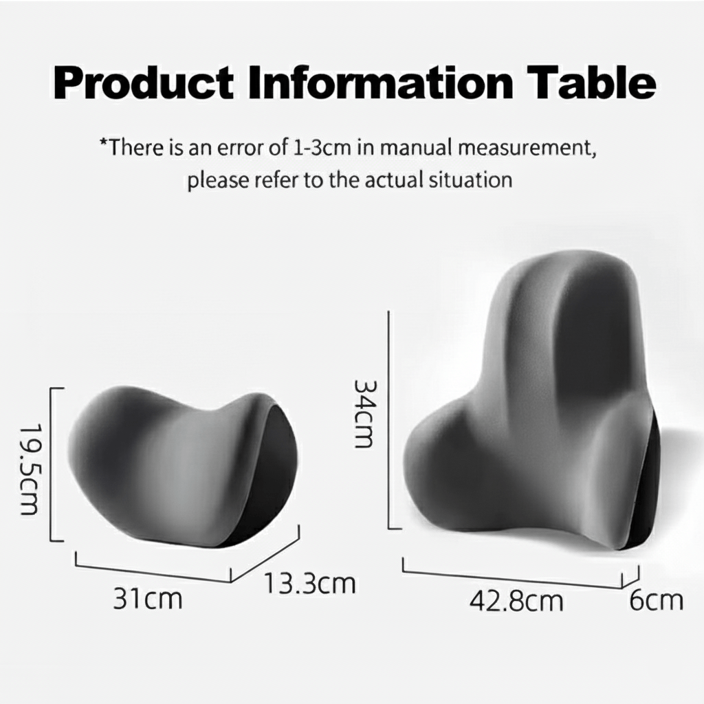 Lendenstütze für Auto – Ergonomisches Design – Fördert die Körperhaltung