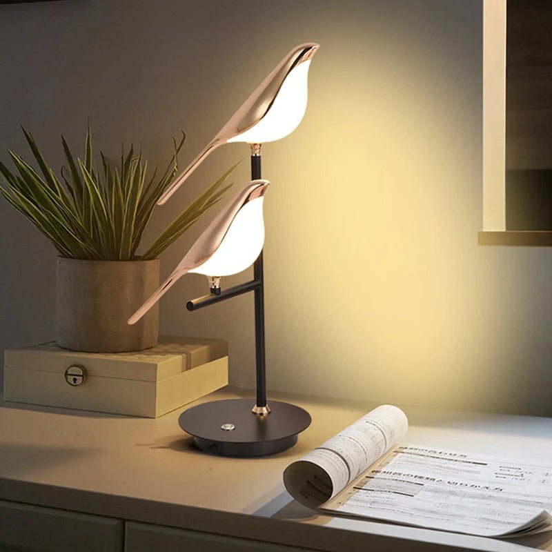 Tischlampe Vogel Design LED – Dekolampe – Für Wohnräume