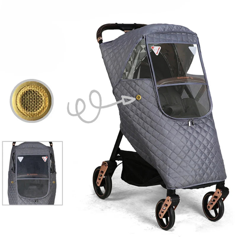 Hochwertiges Ganzjahres-Set für den Kinderwagenbezug | Langlebiges Material für ultimativen Schutz und Komfort