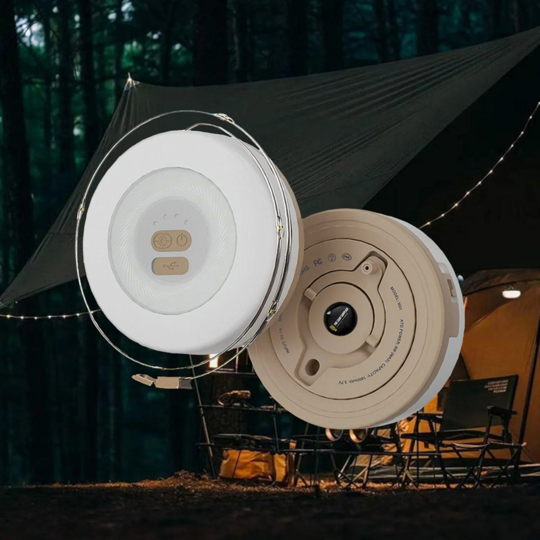 Lichterkette Outdoor – Akku LED – Camping Beleuchtung String Light