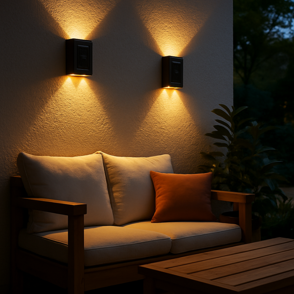 Solar Wandleuchte Außen - LED - Bewegungsmelder - IP65 Garten