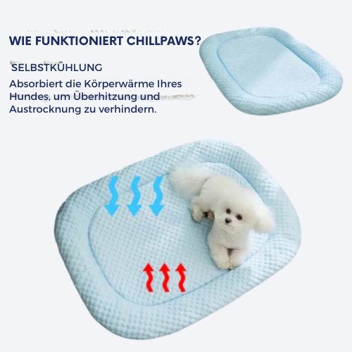 Kühlmatte für Hunde – Kühlendes Hundebett – Für heiße Sommertage