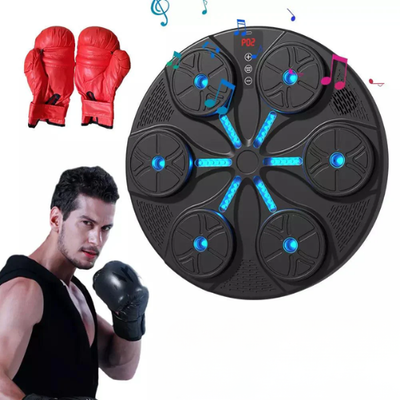 Interaktives Box-Trainingsgerät – Mit LED-Anzeigen – Für Fitness und Reaktionsgeschwindigkeit – Mit Boxhandschuhen